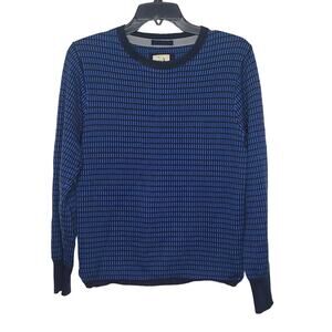 Relwen blue cotton wool blend sweater - small